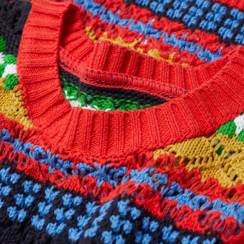 Mango Multicolor Knit Sleeveless Sweater Vest - Picture 6 of 13